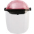 护脸防护面罩帽防油烟炒菜防油溅神器做饭遮面部罩防溅油厨房女士 粉红色+额外一个面屏