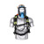 诚防众安正压式空气呼吸器自给式呼吸面罩消防应急抢险3C钢瓶碳纤维瓶配件 正压式空气呼吸器6L钢瓶（带气）