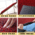 钉底丝圈地垫进门脚垫PVC塑料防水防滑门口地毯室外大面积入门垫 黑红色 1.2米宽*9米长整卷