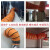 橙央排风管黄色伸缩PVC帆布矿用养殖烤漆通风管导风筒抽风机排气软管备件V1023