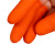 稳斯坦 WF116 一次性乳胶防滑手指套 工业橡胶手指套劳保手套 (100只)橘色25小号 