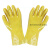 丁腈浸胶劳保手套加厚橡胶防水防滑防油耐油耐磨胶皮干活工业手套工业品 黄色浸塑手套：3双 XL
