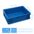 定加厚EU分格周转箱塑料收纳箱大号五金工具零件盒塑胶框蓝色 EU43120-深蓝+格箱 40cm30cm12cm