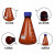 boliyiqi 螺口三角烧瓶外螺纹口三角瓶三角摇瓶 透明150ml/GL32盖,4个起订 