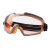 慎固 多功能防护眼镜 工业防冲击防飞溅劳保护目镜 高强版 橙灰