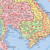 东南亚地图挂图 折叠图（折挂两用  中外文对照 大字易读 865mm*1170mm)世界热点国家地图