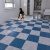 恒踏（HENGTA） 地板革家用加厚防水耐磨水泥地面地胶pvc地板贴塑胶地贴直接铺 美家蓝方块地毯纹-10平