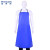 稳斯坦 WST535 PVC防水围裙 防油耐酸碱清洁工作塑胶工业 蓝色