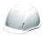 日本DIC原装进口安全帽AA16超轻头盔透气降温通风凉爽隔热防晒 白色普通