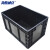 海斯迪克 HKCL-262 防静电周转箱筐 加厚黑色导电箱塑料物料零件盒 600*400*175mm无盖