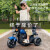 哈曼罗儿童电动车摩托车1-5岁玩具车男女孩宝宝充电遥控童车可坐人sj 浅绿色二轮低配-单区单电瓶