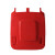 户外塑料垃圾桶盖子配件加大加厚240L升挂车垃圾筒专用大号配插销 240L红色盖子(配插销)