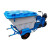 鹿色 塑料桶电动环卫车  保洁垃圾清运三轮车 容量500L 功率500W