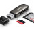 绿联(UGREEN) USB3.0高速读卡器 多功能二合一 支持SD/TF手机单反相机行车记录仪监控存储内存卡CM406(10911)
