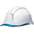 SMVP定制适用安全帽工地高强劳保安全帽防灾头盔透气舒适型 现货：白帽+帽檐蓝（日本制