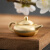 花流年黄铜小茶壶创意模型桌面摆件中式迷你茶壶手把件书房复古小玩意 【铜酒杯】中号