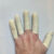 20个50个100个切口乳胶橡胶工业加厚耐磨麻点劳保颗防滑手指套 黑色均码100克（200个）