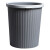 萨弗狄 圆形条纹压圈垃圾桶 大号灰色 SLC223-07 1个价格3个起订