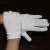 COFLYEE  薄款文玩礼仪棉手套 白色透气吸汗防滑作业劳保线手套 白色加厚款
