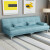 租房沙发经济型便宜的简易沙发出租房卧室沙发小型可拆洗折叠沙发 深蓝色 深蓝色麻布 不可拆洗1.2米长1米宽无扶手无