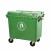 富都华创 660L大型户外垃圾车 常规标绿色无盖 大号商用保洁清运垃圾车手推大容量环卫垃圾箱 FDHC-LJC-01