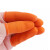 金诗洛 KY010 一次性乳胶防滑手指套 无尘无粉农业指套 劳保手套 橘色 29(大号)