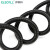 伊莱科（ELECALL)波纹管PP材质防水阻燃软管穿线管 黑色/AD18/内径14.3mm/100米/开口/1卷装