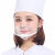 润华年餐饮口罩透明塑料专用厨房防口水飞沫防唾沫厨师微笑透明口罩 5个体验装