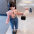 水花童女童23春季套装新款韩版儿童装网红洋气时髦春秋装女宝宝两件套潮 背带裤提花套装装 粉色 80cm