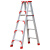 定制适用梯子折叠伸缩铝合金人字梯工程梯多功能伸缩楼梯梯子 加强款-1.0米加厚