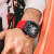 ZEMO泽默手表男士德理查米尔镂空全自动机械表前十大品牌瑞士勒米名表 时尚黑红表带 个性机械镂空