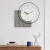 UHFR北欧风轻奢时钟表挂钟个性创意背景墙面挂件装饰艺术现代简约时尚 数字灰色52*52 cm 其他