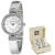 安妮克莱因（ANNE KLEIN）奢侈品潮牌石英水晶白色女士手表和手链套装AK/3295SVST pic os