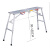 加厚可折叠马凳便携式脚手架装修升降移动平台伸缩平面凳工程梯子 加厚方管面160*40