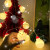 九州众合创意圣诞节雪人装饰灯卡通可爱氛围灯圣诞老人灯串 红帽雪人3米