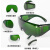 电焊眼镜焊工电焊工防护眼镜专用护眼护目镜防强光防电弧 浅绿色百叶窗眼镜3付