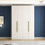 拥爱定制欧松板实木衣柜60cm深轻奢简约奶油风卧室整体一门到顶大衣柜 1.3米四门 2.1米高一体