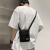 酷奇袋鼠（KUQIDAISHU）新款薄款迷你手机包斜挎包香港3T男女休闲韩版时尚个性小布包包潮 黑色
