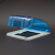 格盾（FDUN）86型通用防水盒 透明蓝色户外浴室卫生间 工程开关插座透蓝防溅盒 透蓝防溅盒