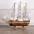 美克杰心选创意一帆风顺帆船摆件北欧家居客厅酒柜书柜模型船装饰品摆设 32cm 白边帆船 带灯