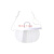 餐饮口罩透明口罩防护餐饮专用塑料厨房厨师微笑餐厅酒店防雾飞沫 白色款1盒10个 长效防雾