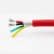 定制高温线硅胶电缆线超软平方2/3/4芯0.5 0.75 1耐寒 防冻耐热耐 3X1 1米 黑
