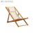 妙普乐高品质加厚老式帆布躺椅楠竹沙滩椅非木质躺椅折叠椅牛津帆布椅午 米白色