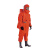 代尔塔 401030 内置气密1级重型防化服橙色均码1件装