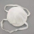 白色圆形防尘粉透气工业车间头戴式尼龙面内海棉易呼吸口罩 特厚款一包(十个装)