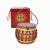 茶叶收纳盒茶叶存放盒六堡茶礼盒包装散茶手工编织工艺品筐萝定制 1斤套装桔红色篮子加礼盒加纸袋 0ml