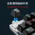 优派机械键盘鼠标三件套装游戏电竞青黑轴手托有线笔记本电脑办公 蓝拼白 104键 官方标配 综合青轴