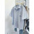 MCDV香港潮牌日系复古衬衫男女夏季宽松薄款港风衬衣上衣外穿夏天穿的 蓝色条纹短袖 s 80-90斤