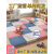 泡沫地垫大面积儿童拼接爬行垫防摔加厚榻榻米宝宝学步拼图铺地板 蓝灰 60×60×1.0厘米每片送两根边条