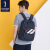 高尔夫GOLF新款高中大学生书包韩版双肩包大容量15.6吋电脑包商务背包男 炫彩黑